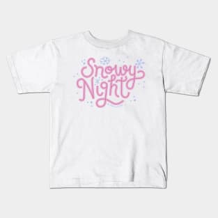 Snowy Night Kids T-Shirt